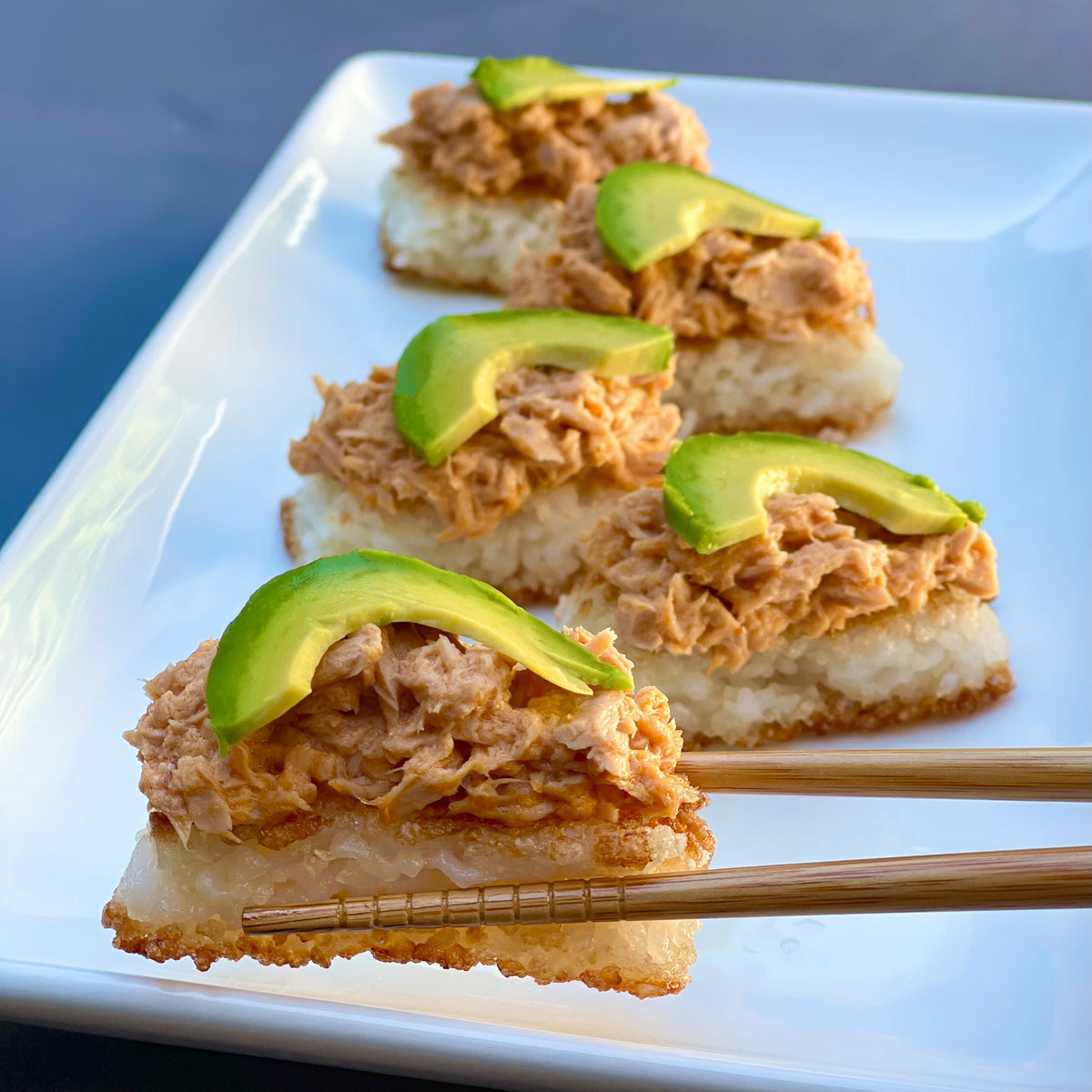 Crispy Rice Topped with Spicy Tuna – Natural Catch