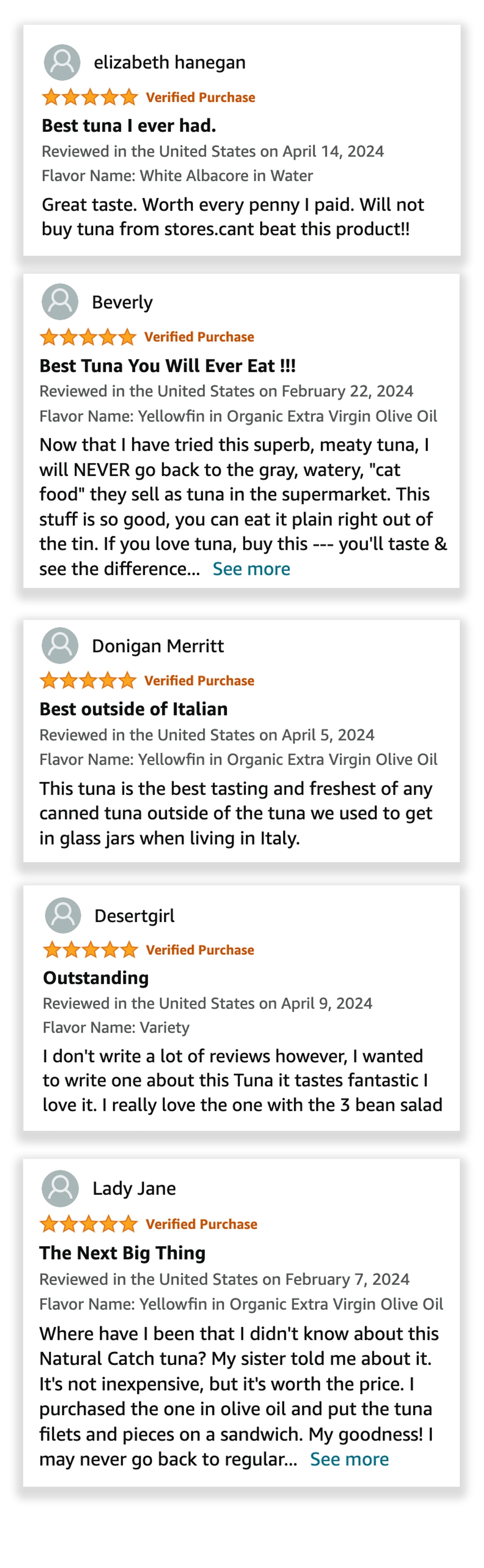 Screenshot of Reviews