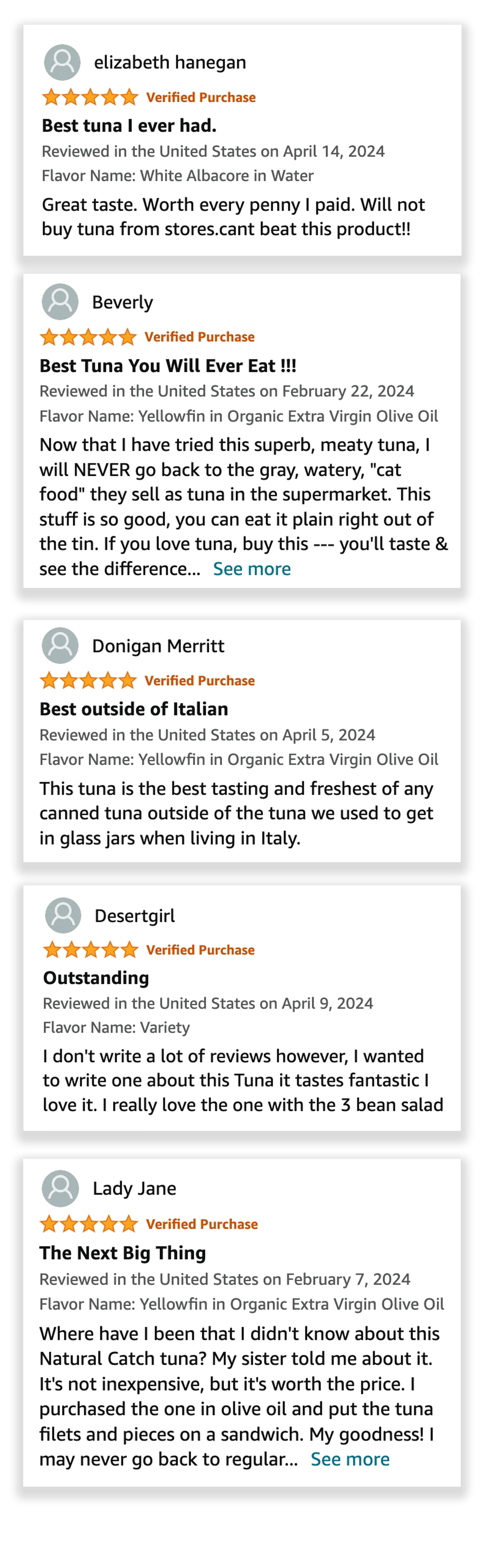 Screenshot of Reviews